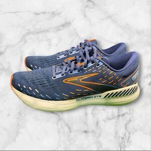 Brooks Glycerin 20 GTS Mens Running Shoes Blue Orange 1103831D444 Size 12.5